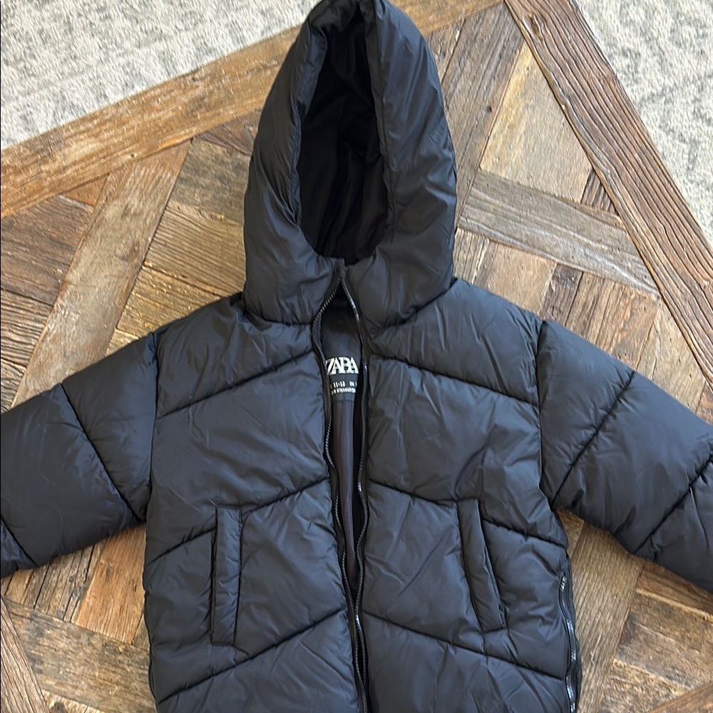 Black Kids Puffer Jacket